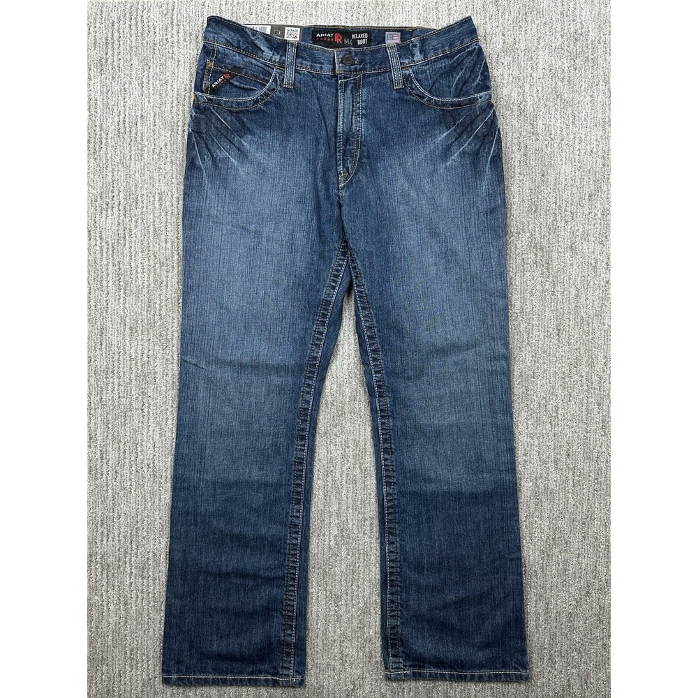 Ariat M4 FR Relaxed Boot Jeans Mens 34x32 Flame Resistant Denim Work Pants NWT